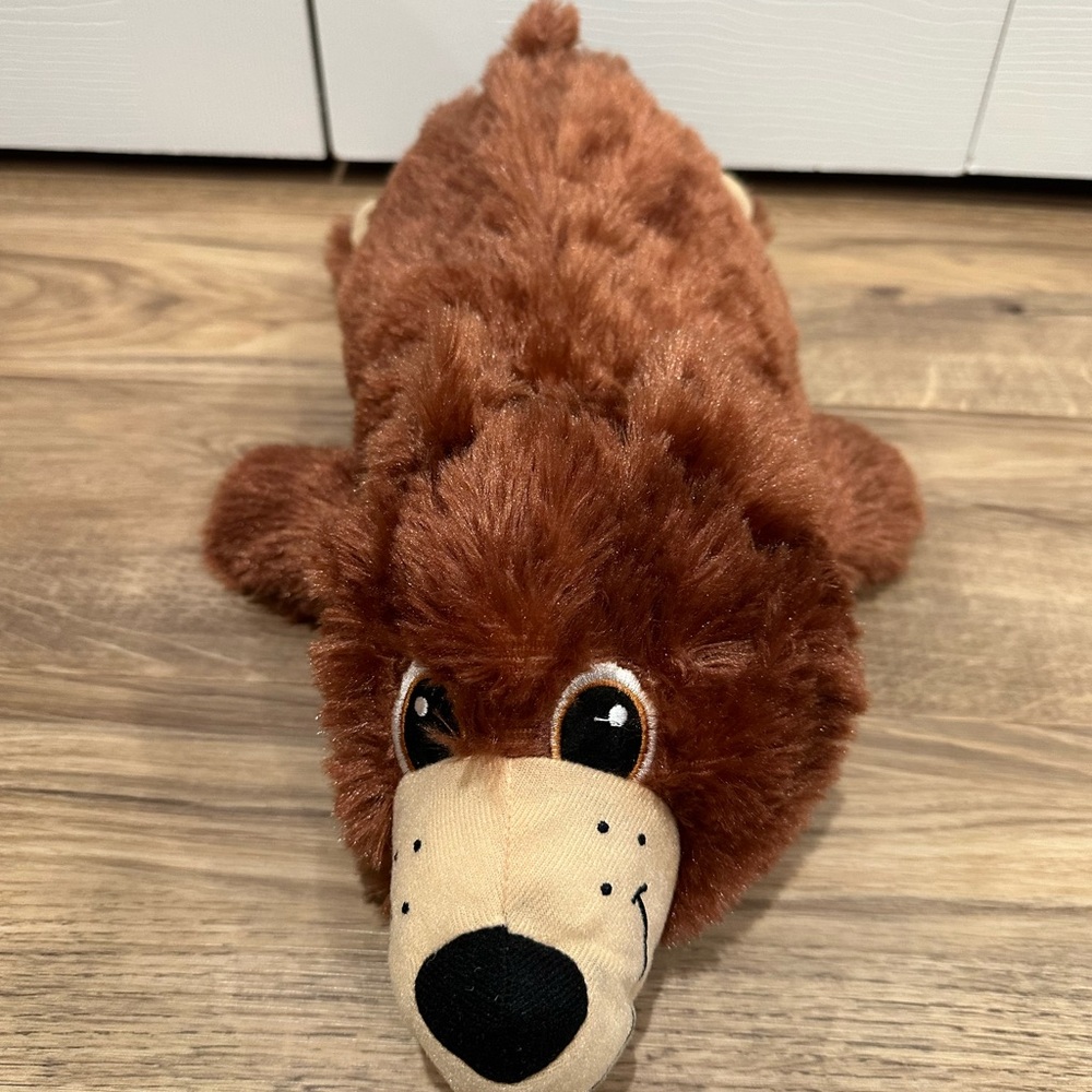 Brown and Black Plush Bear Toy Set
